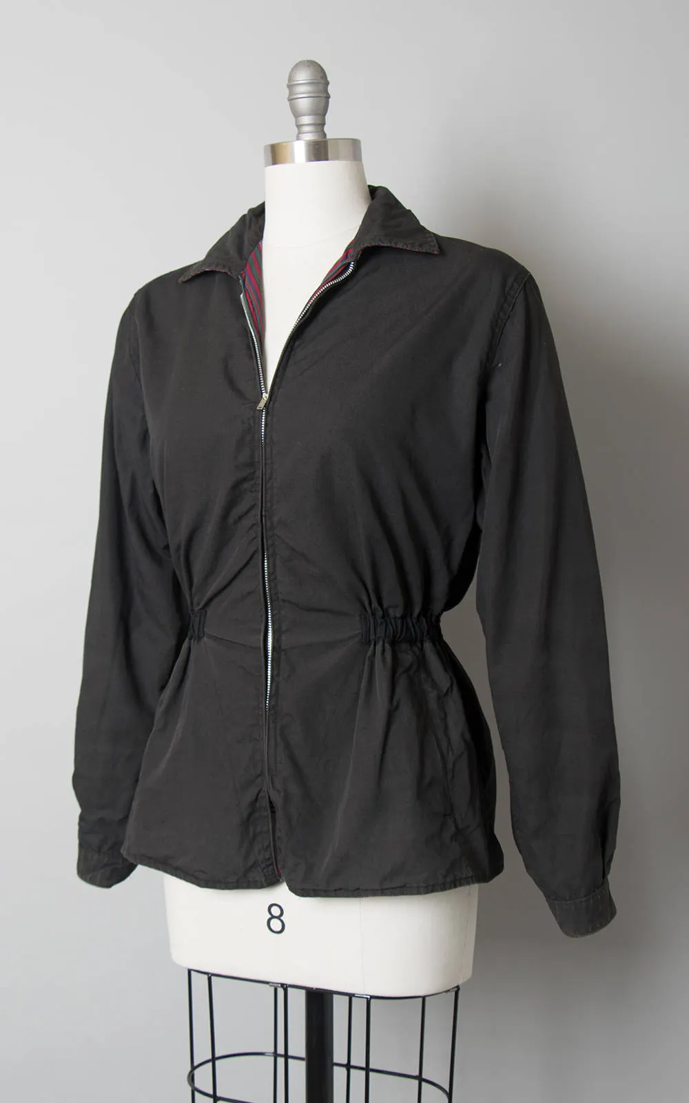 1940s 1950s White Stag Reversible Striped Ski Jacket | small/medium