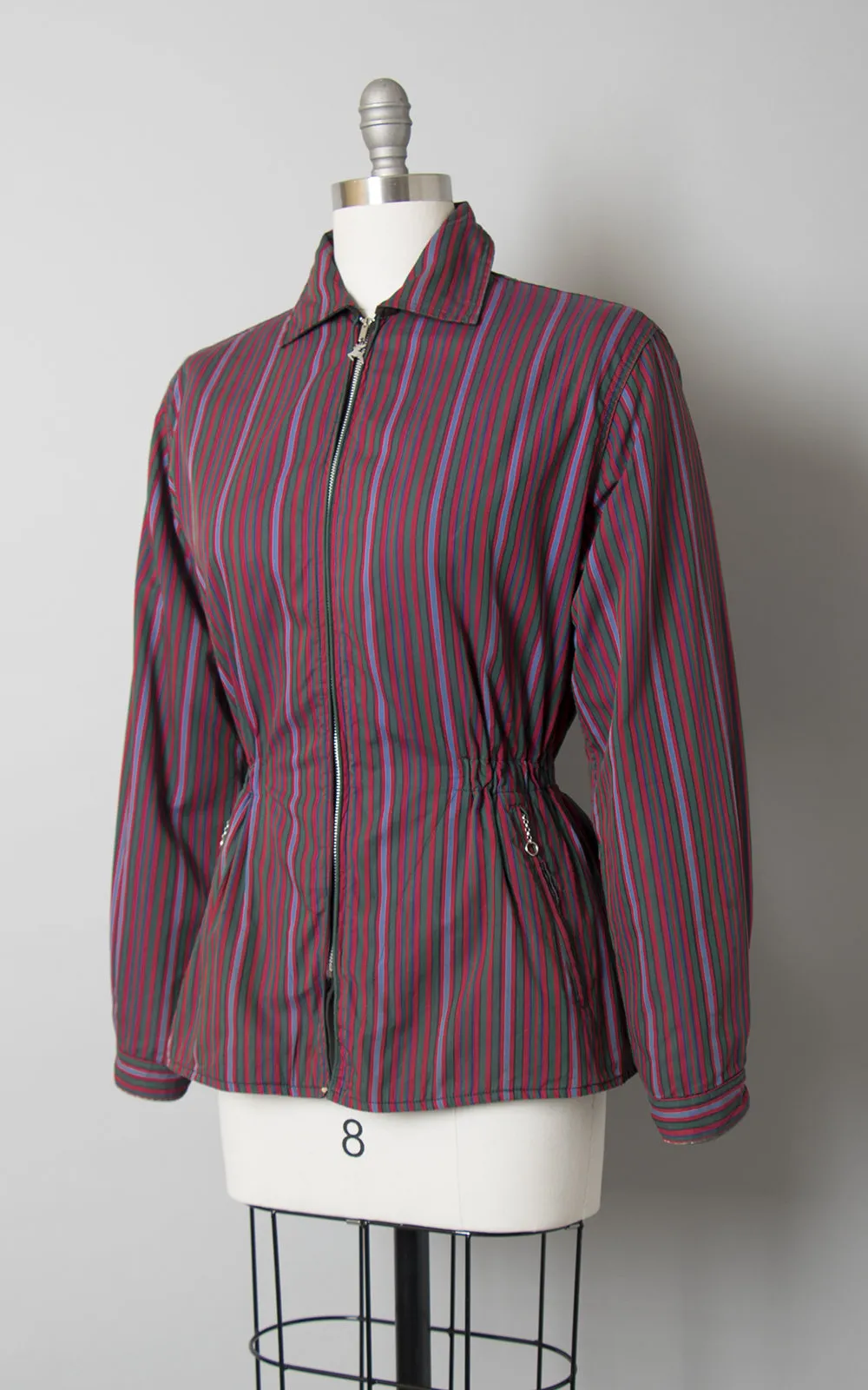1940s 1950s White Stag Reversible Striped Ski Jacket | small/medium