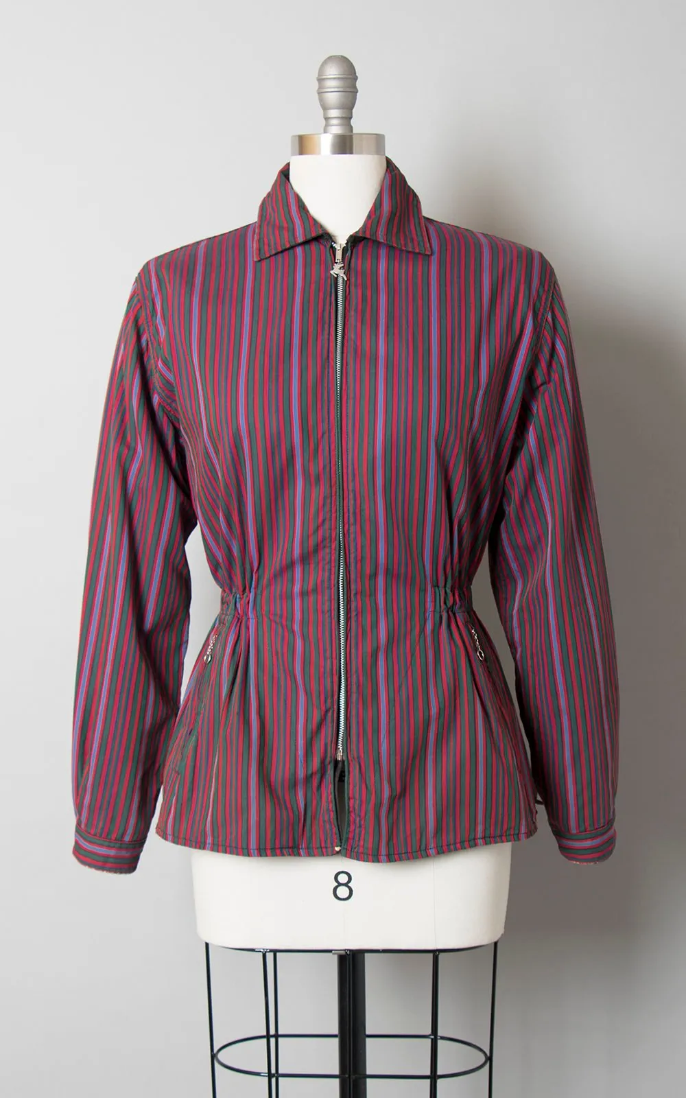 1940s 1950s White Stag Reversible Striped Ski Jacket | small/medium