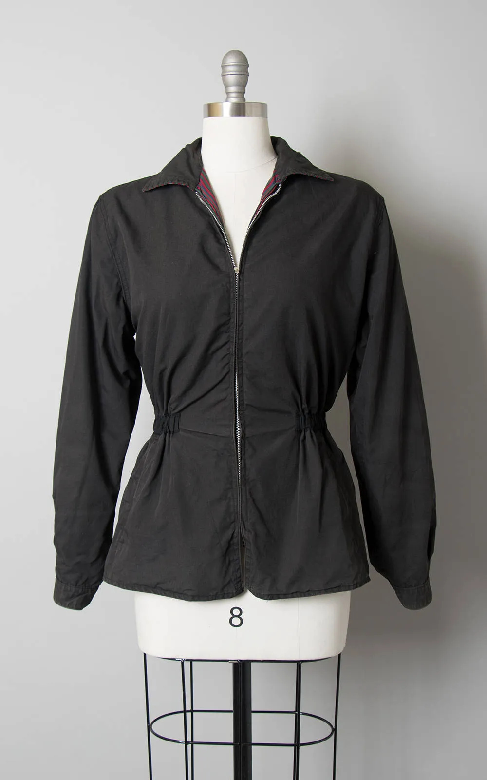 1940s 1950s White Stag Reversible Striped Ski Jacket | small/medium