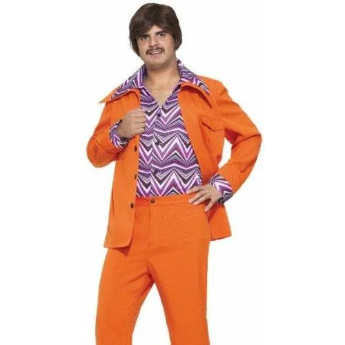 70's Orange Leisure Suit