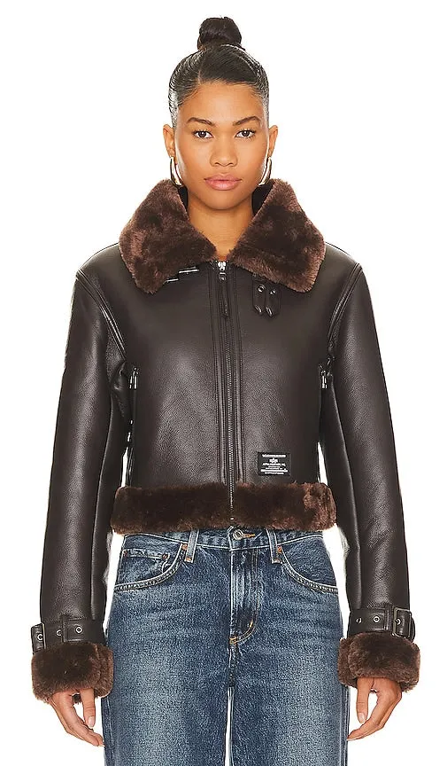 ALPHA INDUSTRIES Irvin Mod Jacket in Chocolate