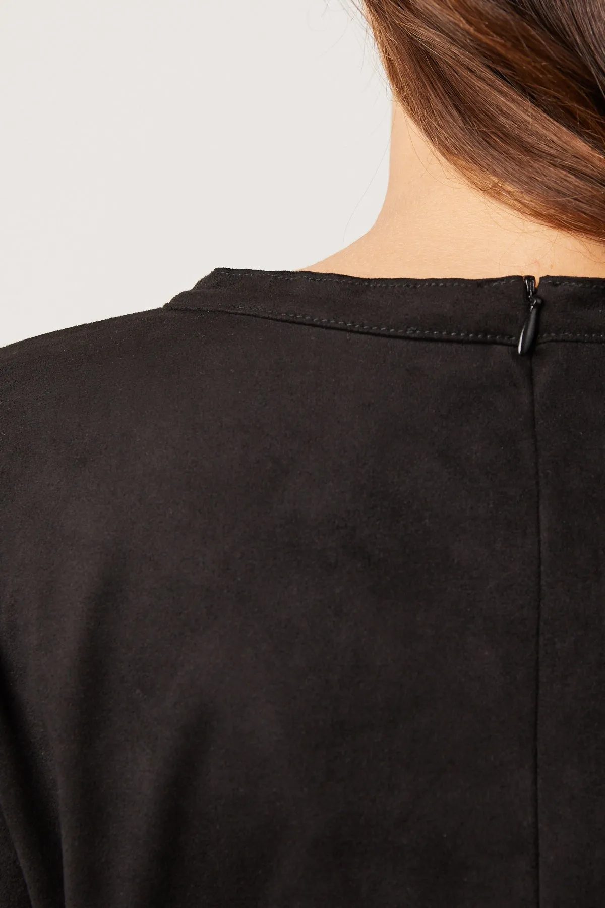 Bailey 44 Haven Vegan Suede Top in Black