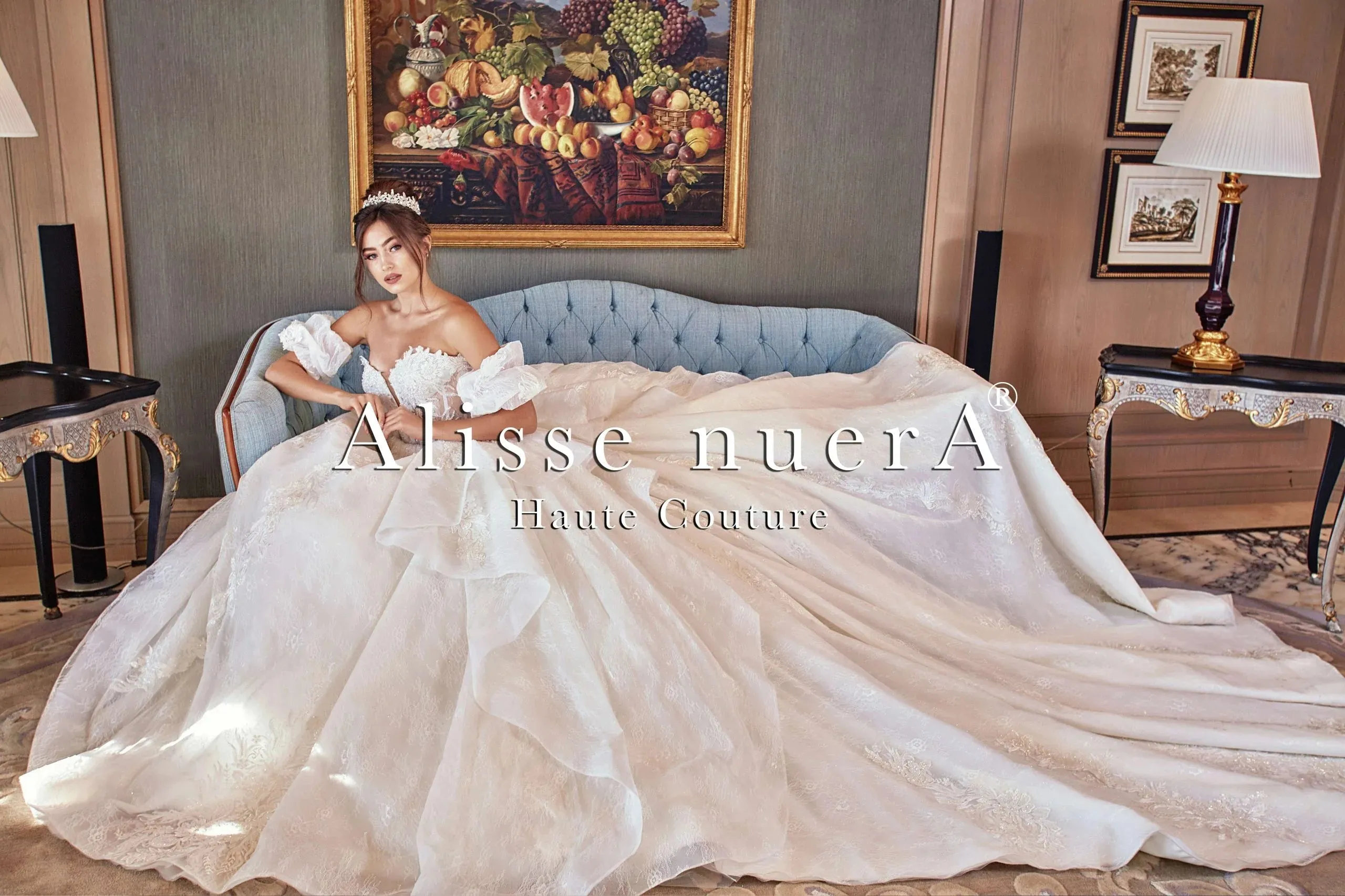 Balloon Sleeve Bohemian Wedding Dress