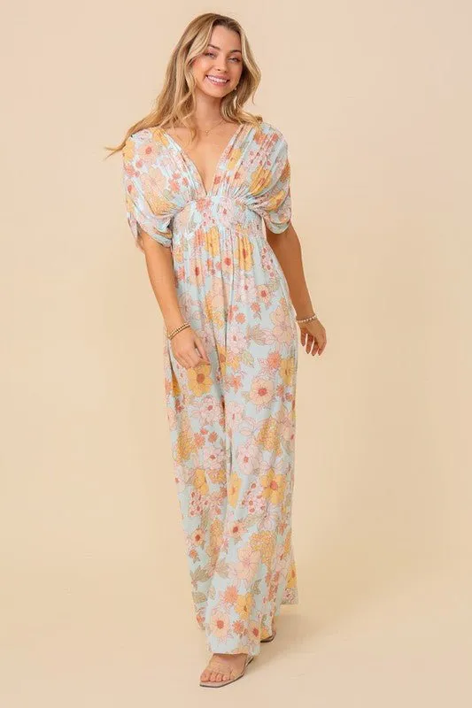 Brunch Date Floral Print Long Summer Dresses