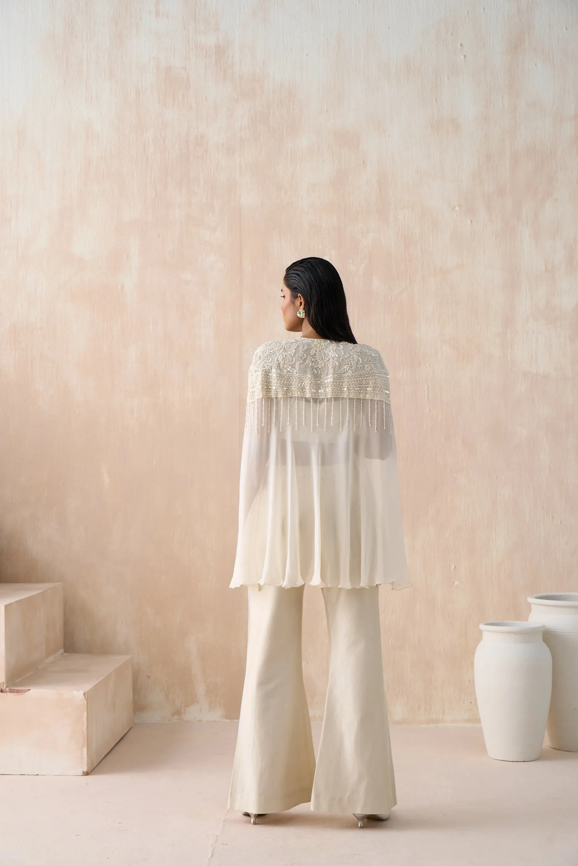 Cape, Bustier and Pants