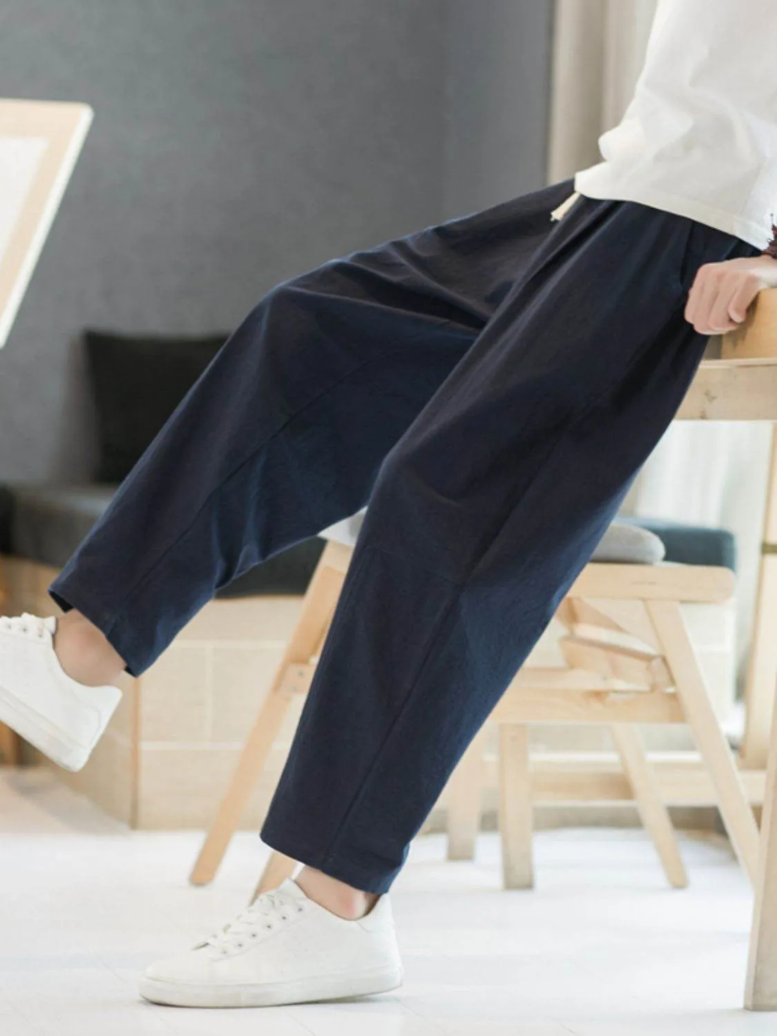 Cropped Straight Pants