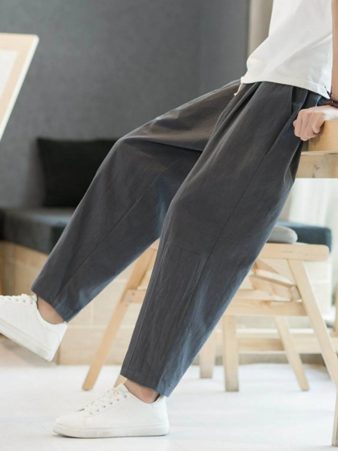 Cropped Straight Pants