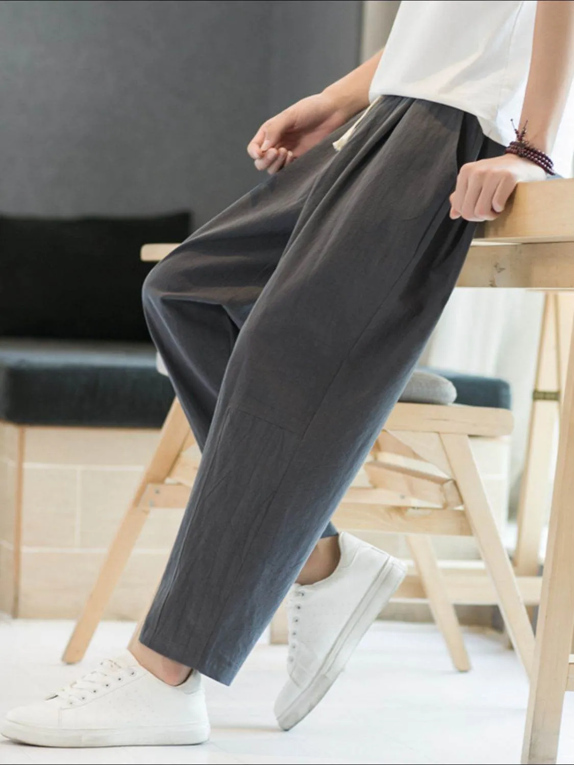 Cropped Straight Pants