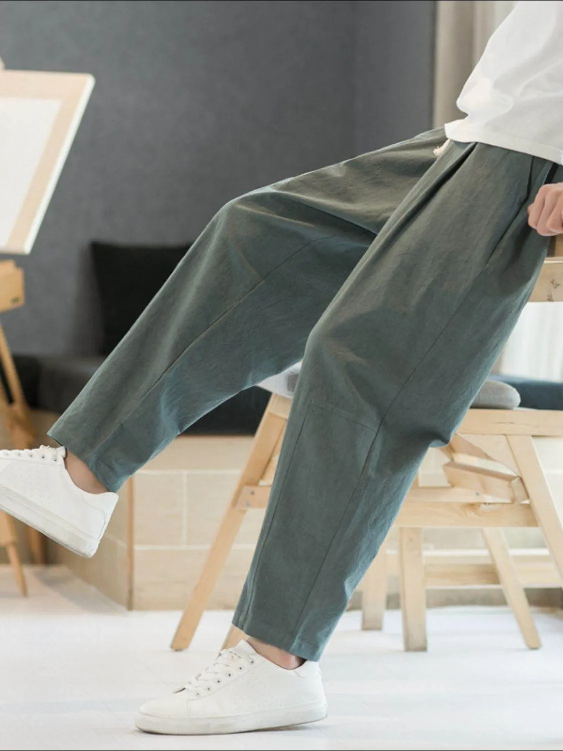 Cropped Straight Pants