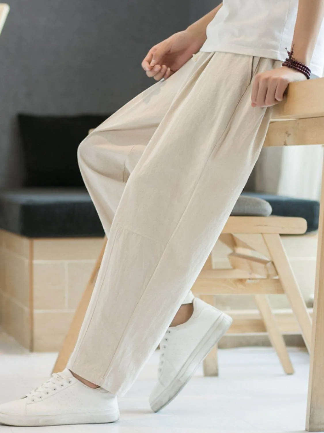 Cropped Straight Pants