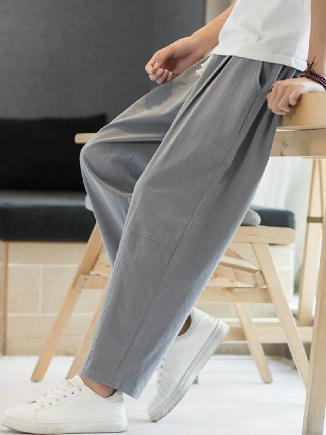Cropped Straight Pants
