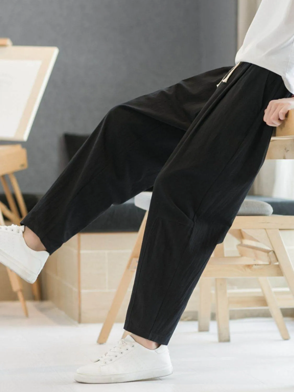 Cropped Straight Pants