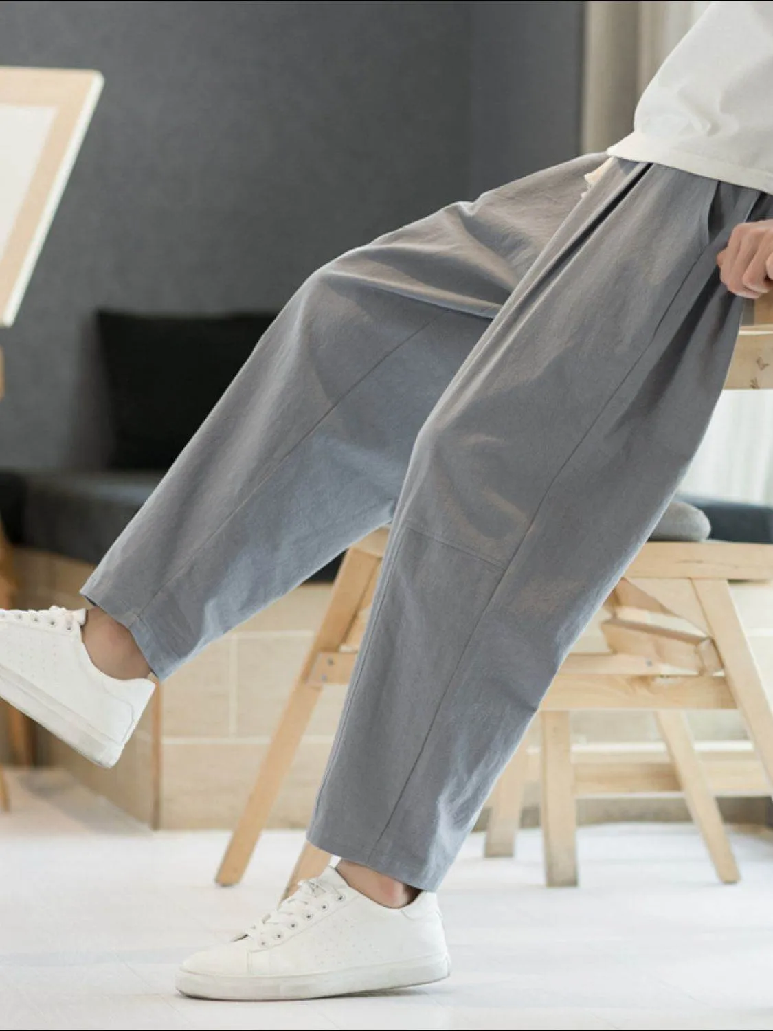 Cropped Straight Pants
