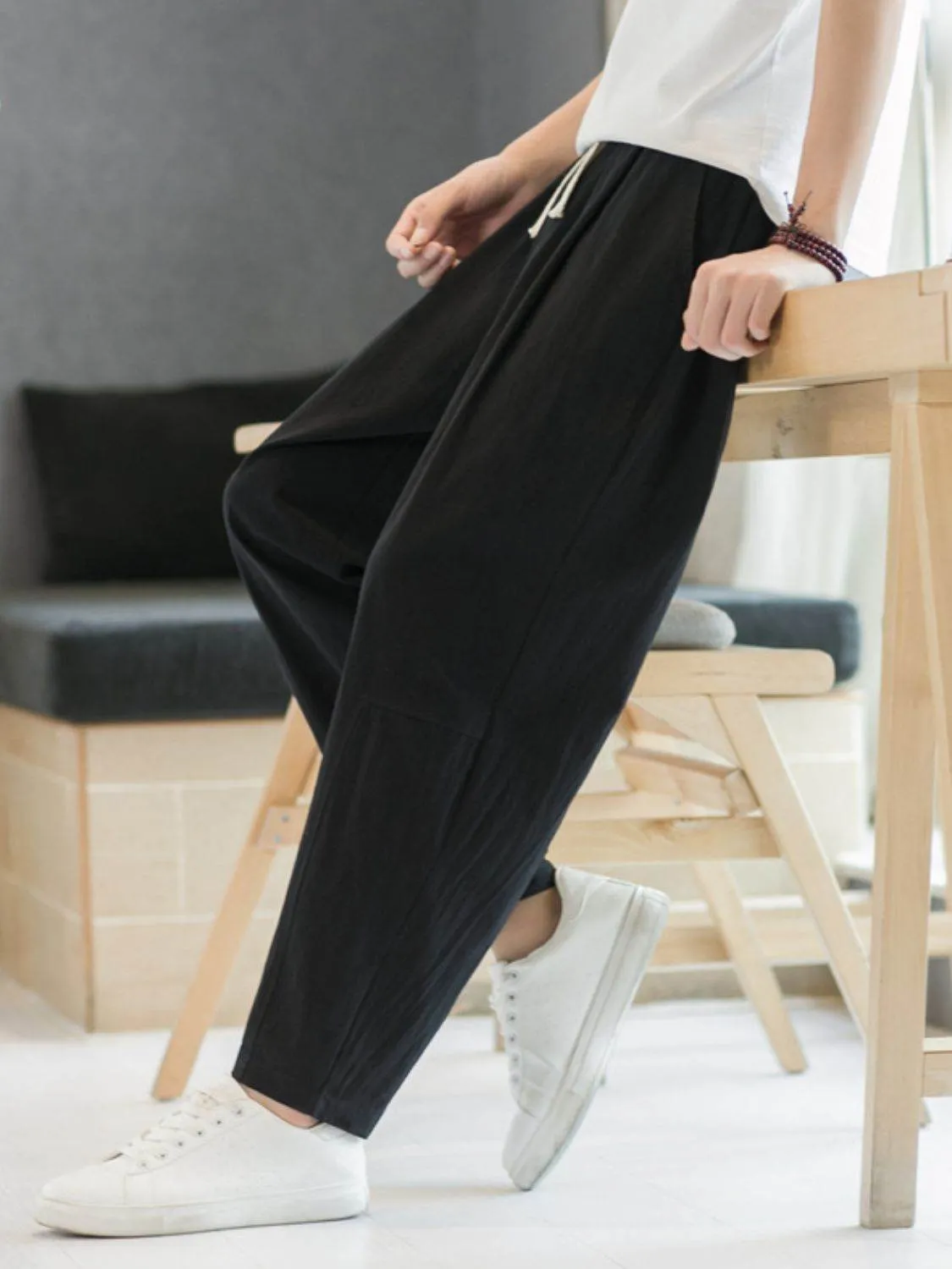 Cropped Straight Pants