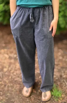 Enzyme Washed Cotton Pants