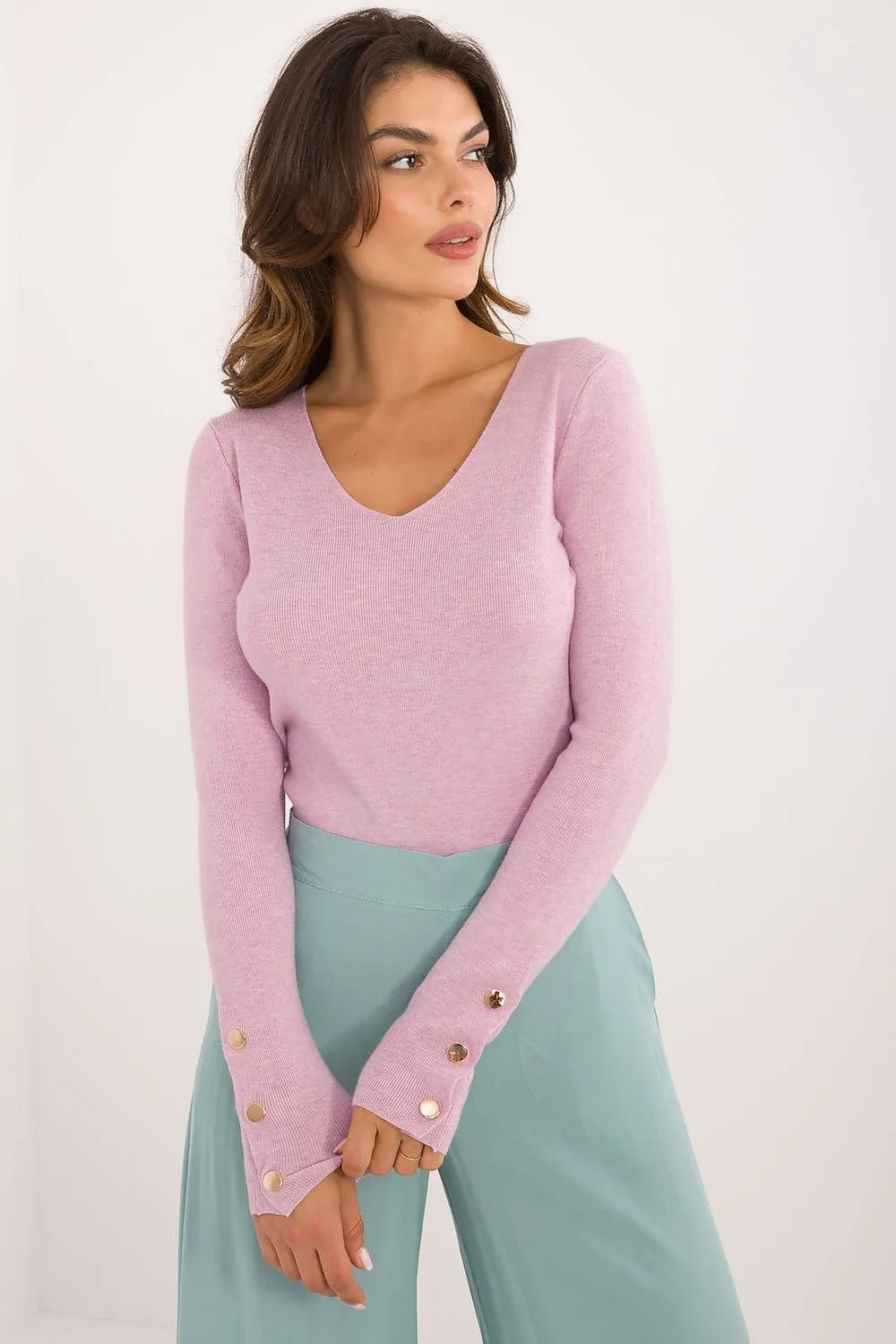 Everyday Elegance Buttoned Sweater
