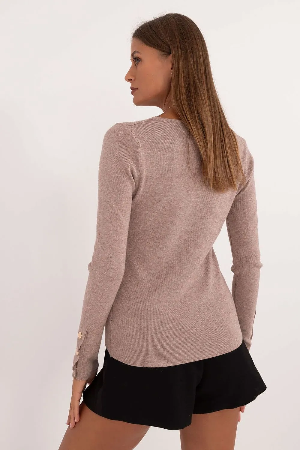 Everyday Elegance Buttoned Sweater
