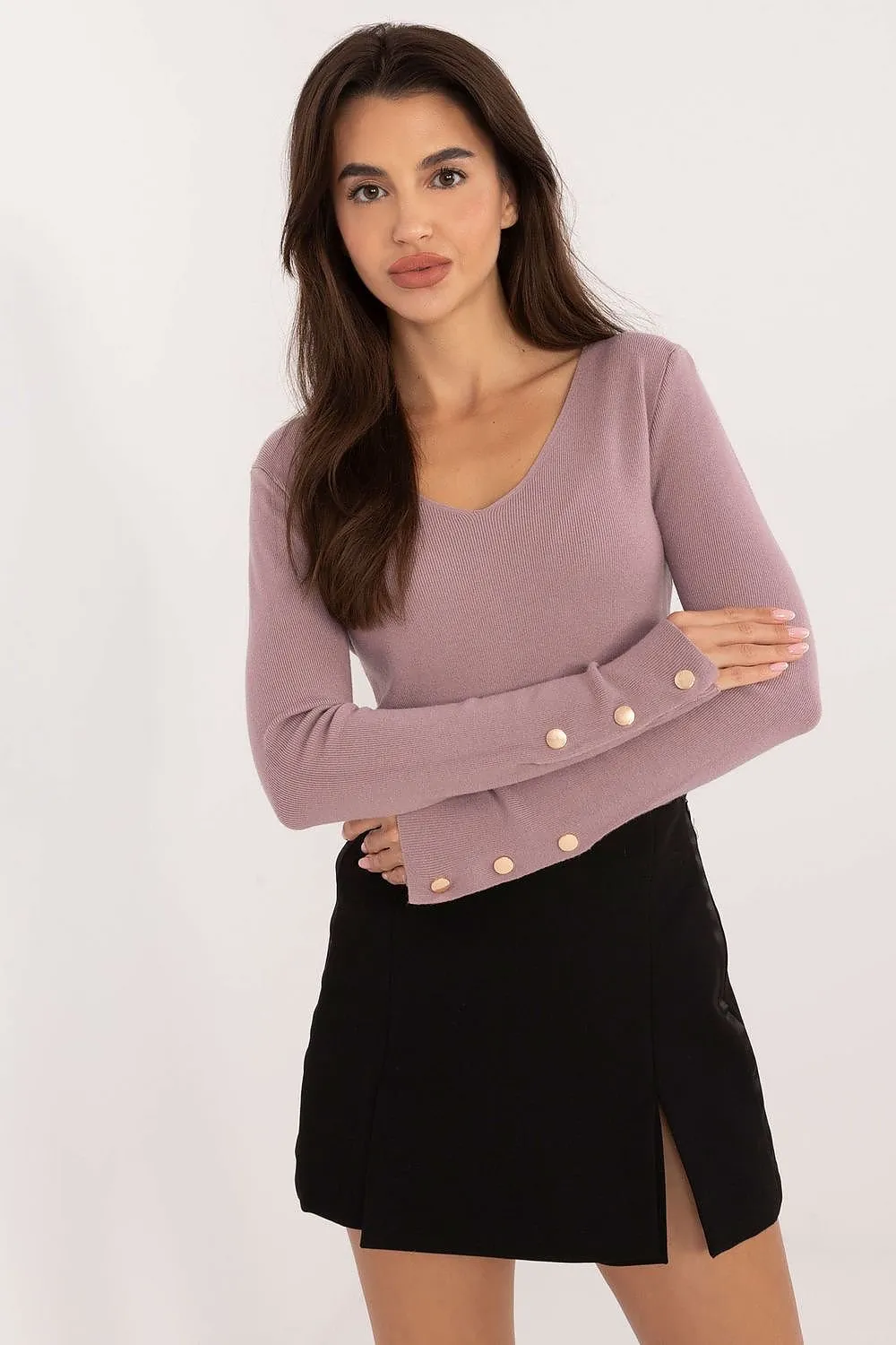 Everyday Elegance Buttoned Sweater