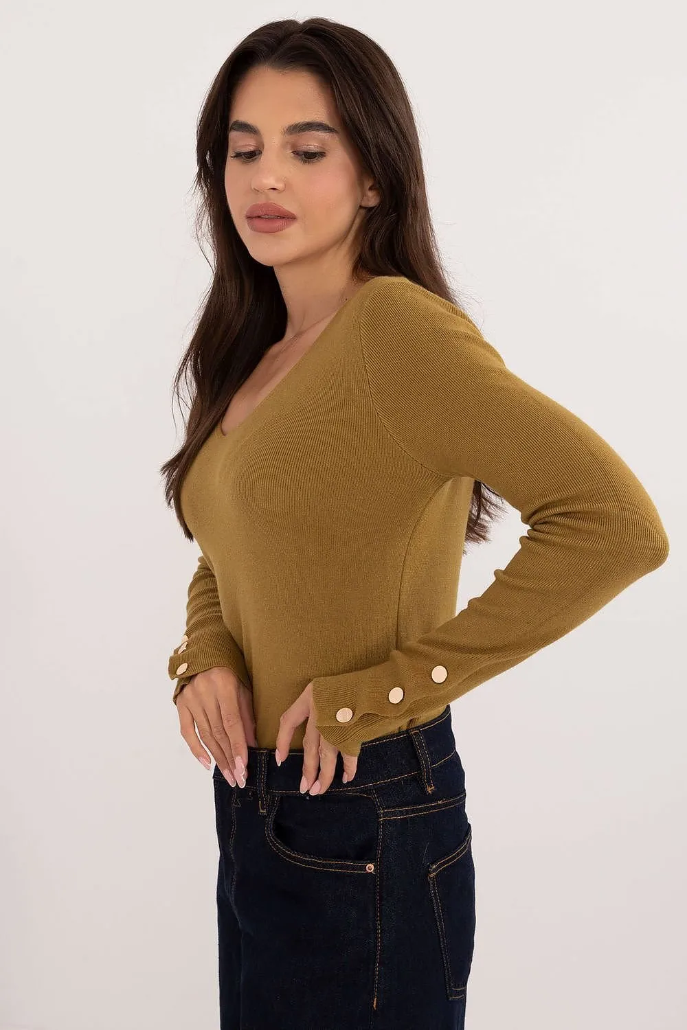 Everyday Elegance Buttoned Sweater