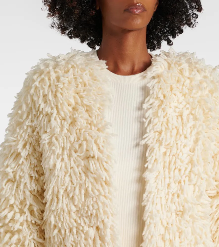Fforme Van fringed wool-blend jacket