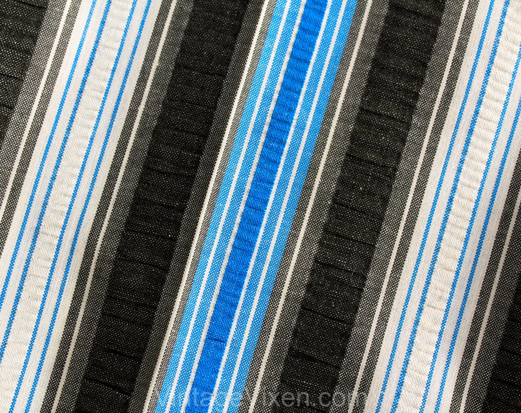 Girl's Size 12 Bellbottom Pants - Terrific 1960s 70s Blue Striped Juniors Bell Bottom Hip Huggers - Teen Trousers - Low Rise Hippie NOS