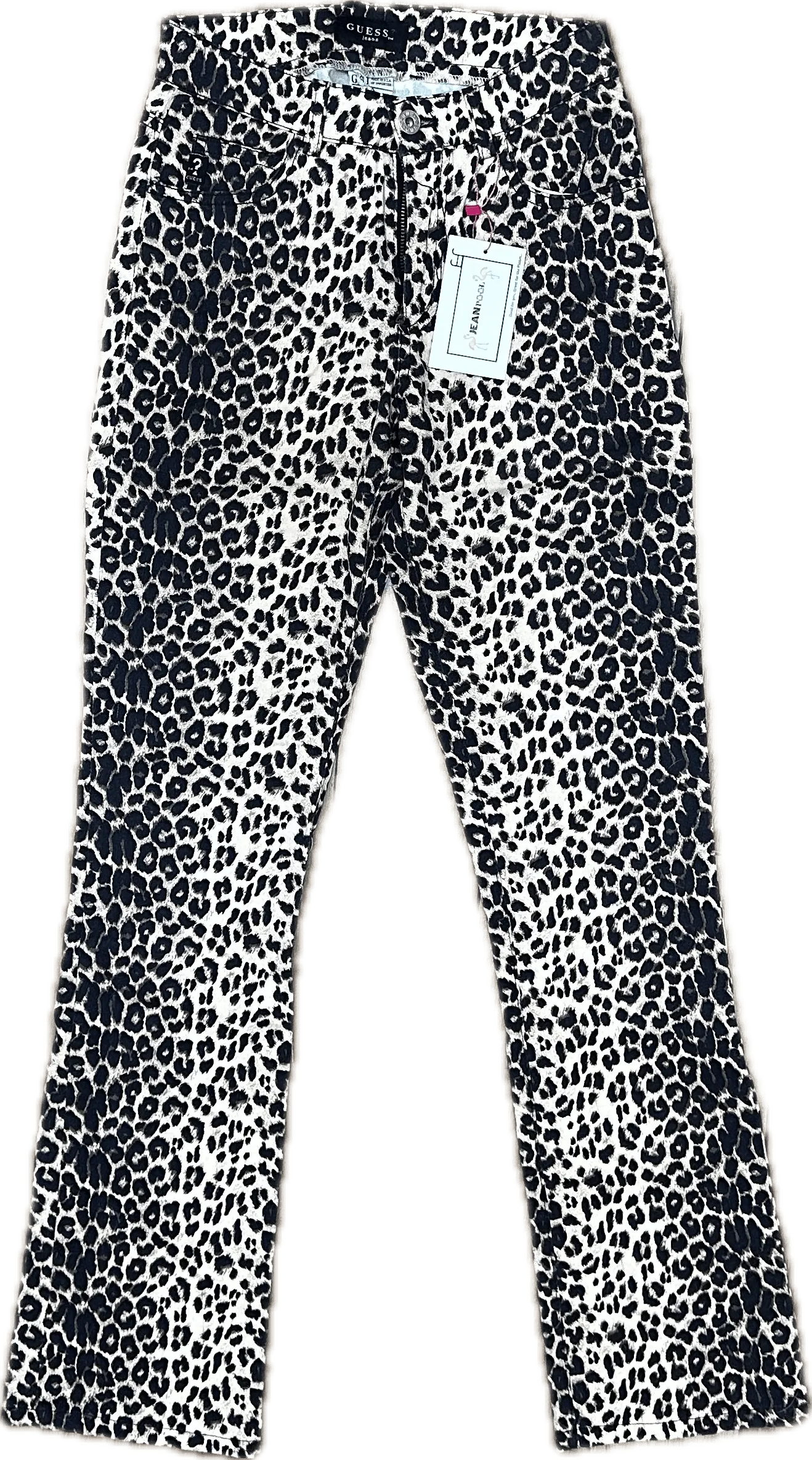Guess 90's Ladies Leopard Print Bootflare Jeans - Size 6