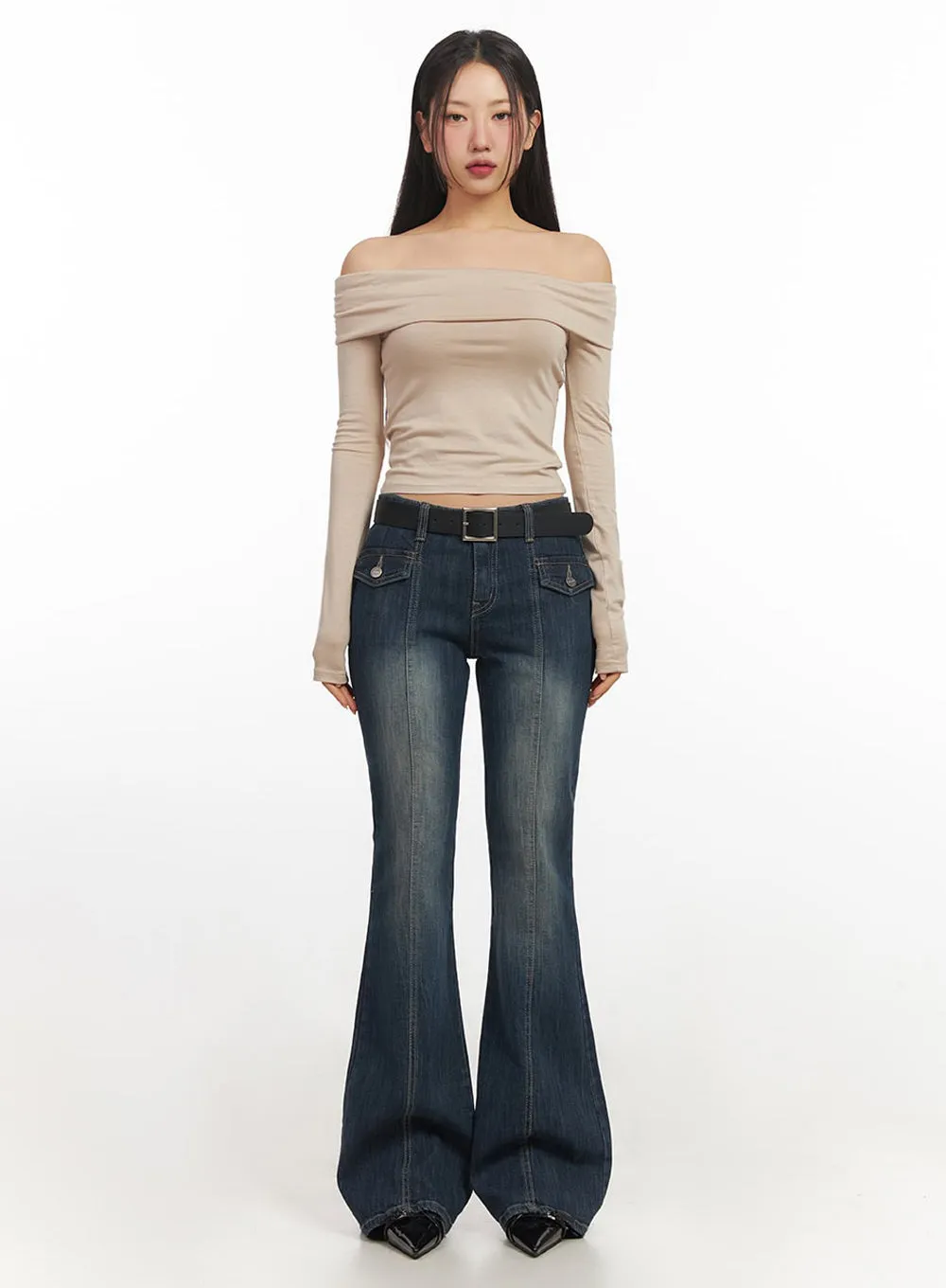 Hayley Slim-Fit Flared Jeans IF510