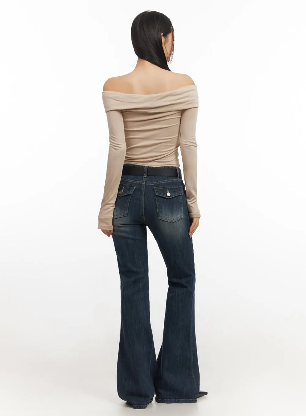 Hayley Slim-Fit Flared Jeans IF510