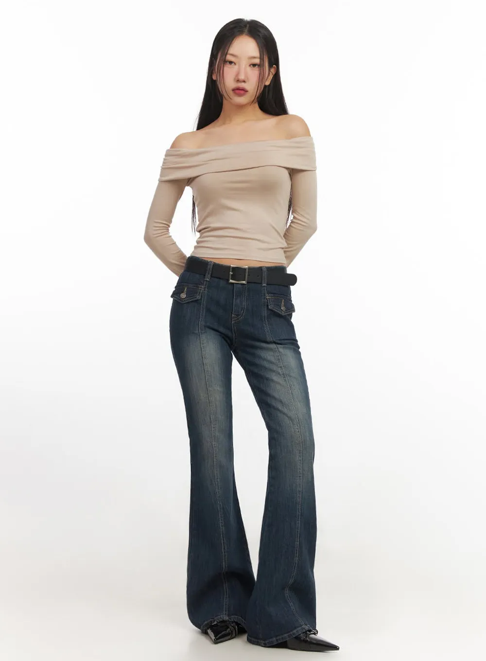 Hayley Slim-Fit Flared Jeans IF510
