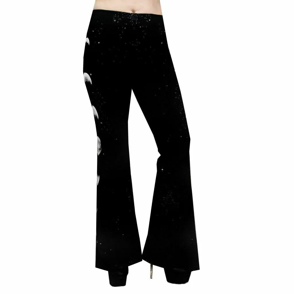 Hellz Bellz Moon Phases & Galaxy Bell Bottom Flares