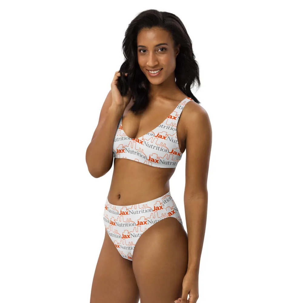 Jax Nutrition Full Color Logo Everywhere Recycled high-waisted bikini