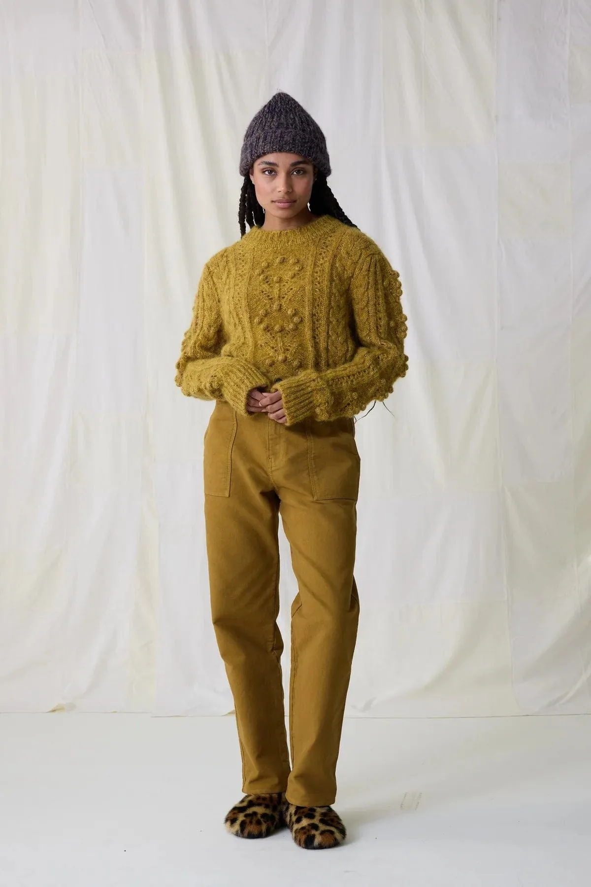 Leon & Harper Past Plain Mustard Pant