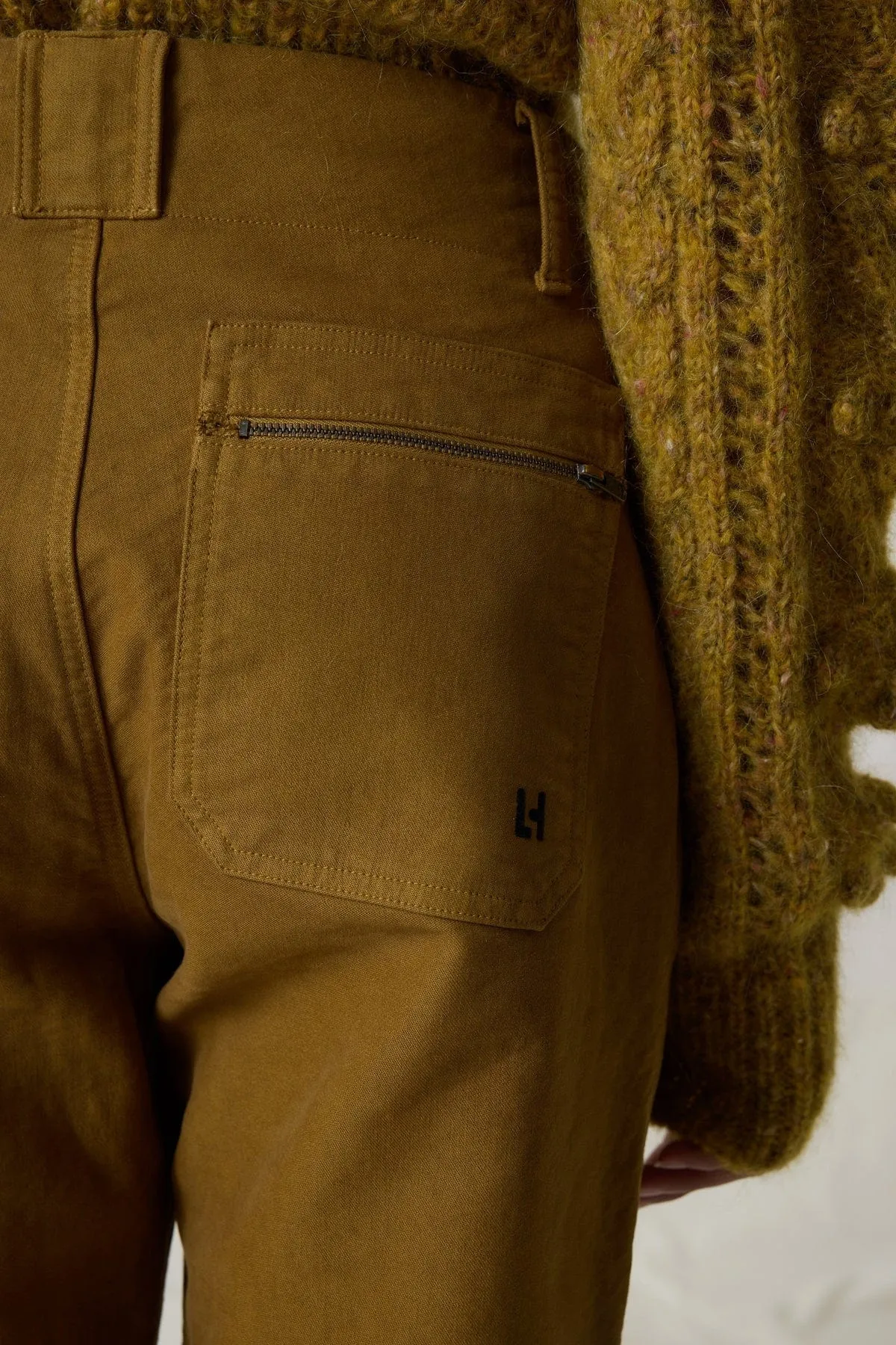 Leon & Harper Past Plain Mustard Pant