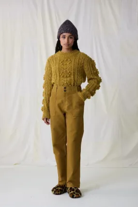 Leon & Harper Past Plain Mustard Pant