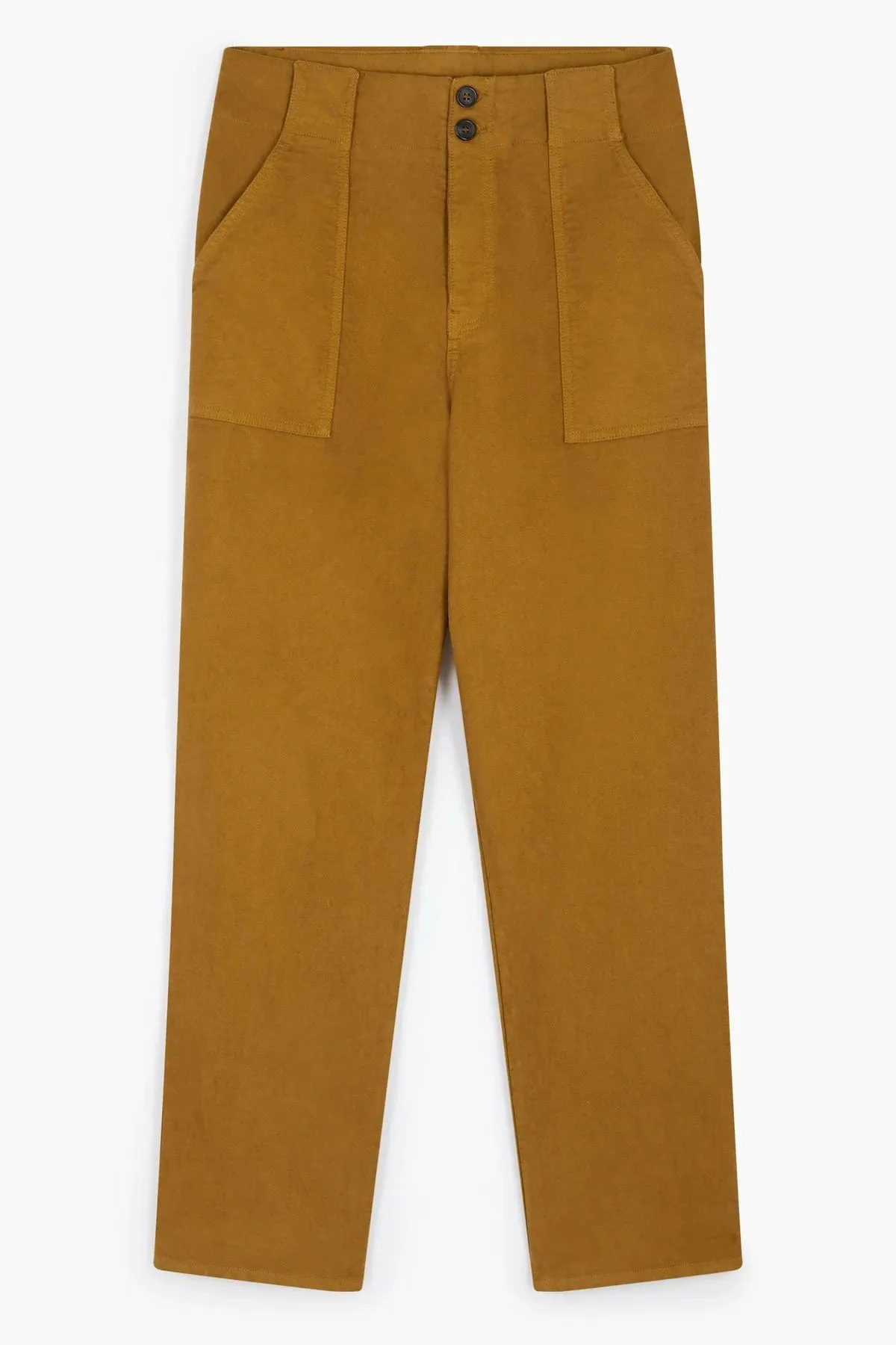 Leon & Harper Past Plain Mustard Pant