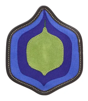 Miu Miu Forest Green Suede Patch Tile Brooch Pin-One Size