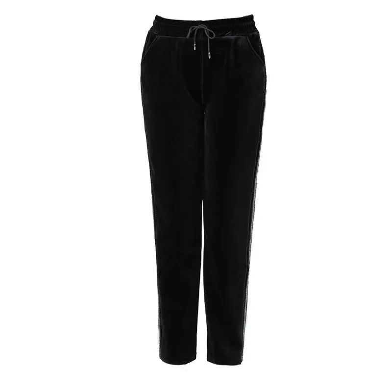 MomSport Pants Elderly Women Straight Inner Casual Long Hot