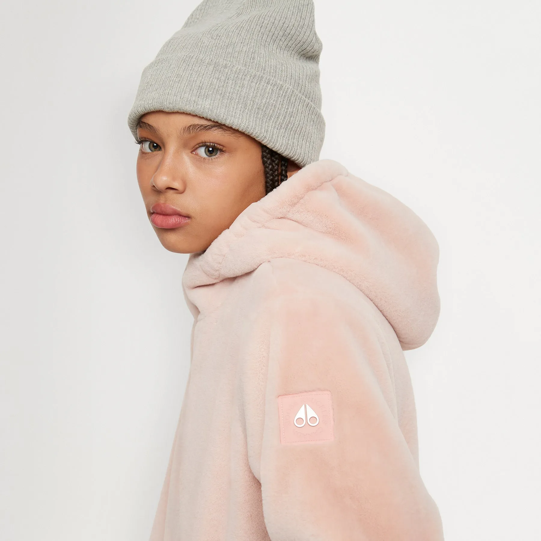MOOSE KNUCKLES Simcoe Reversible Bunny Jacket - Dusty Rose