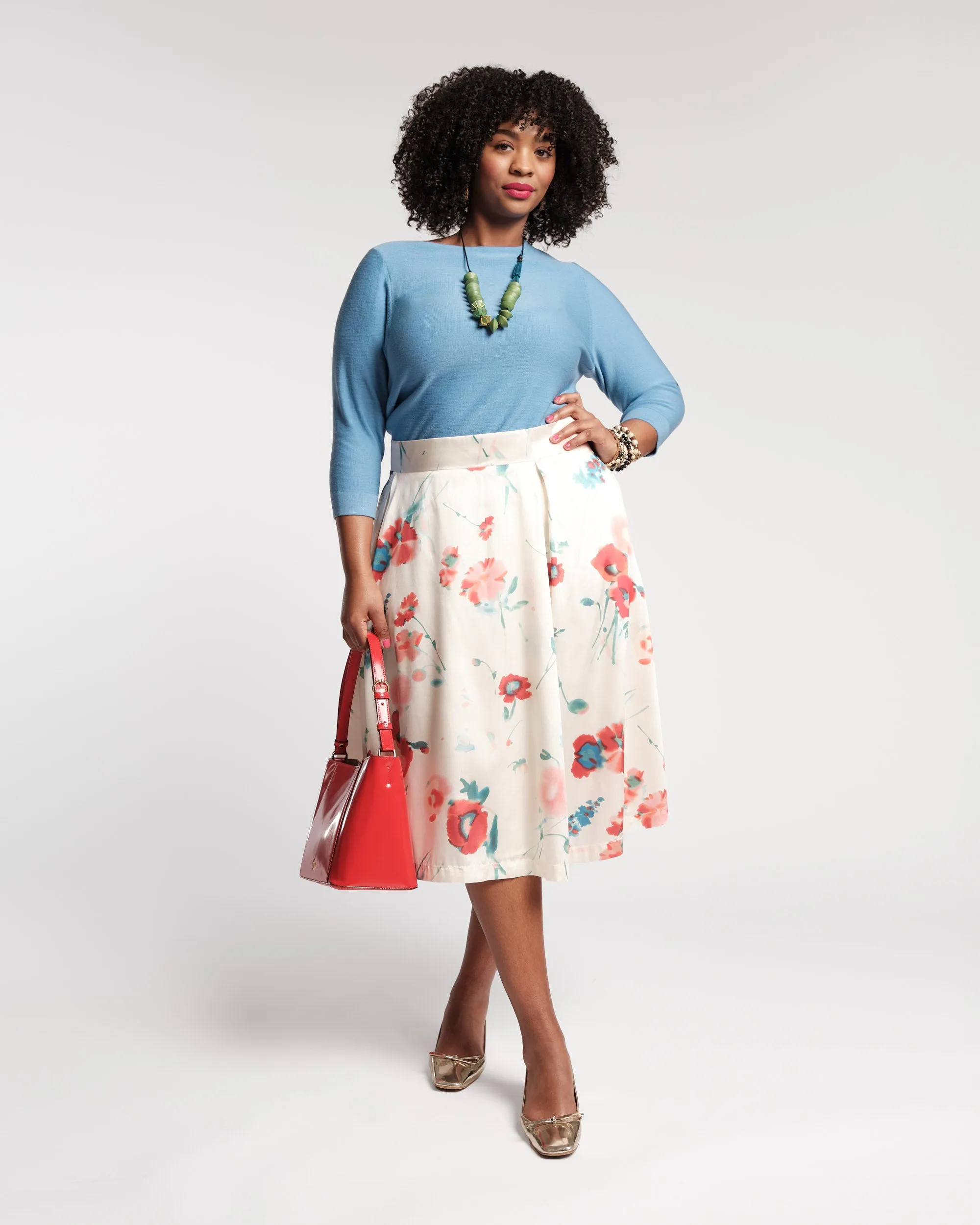 Shelley Midi Skirt Bellissima Print