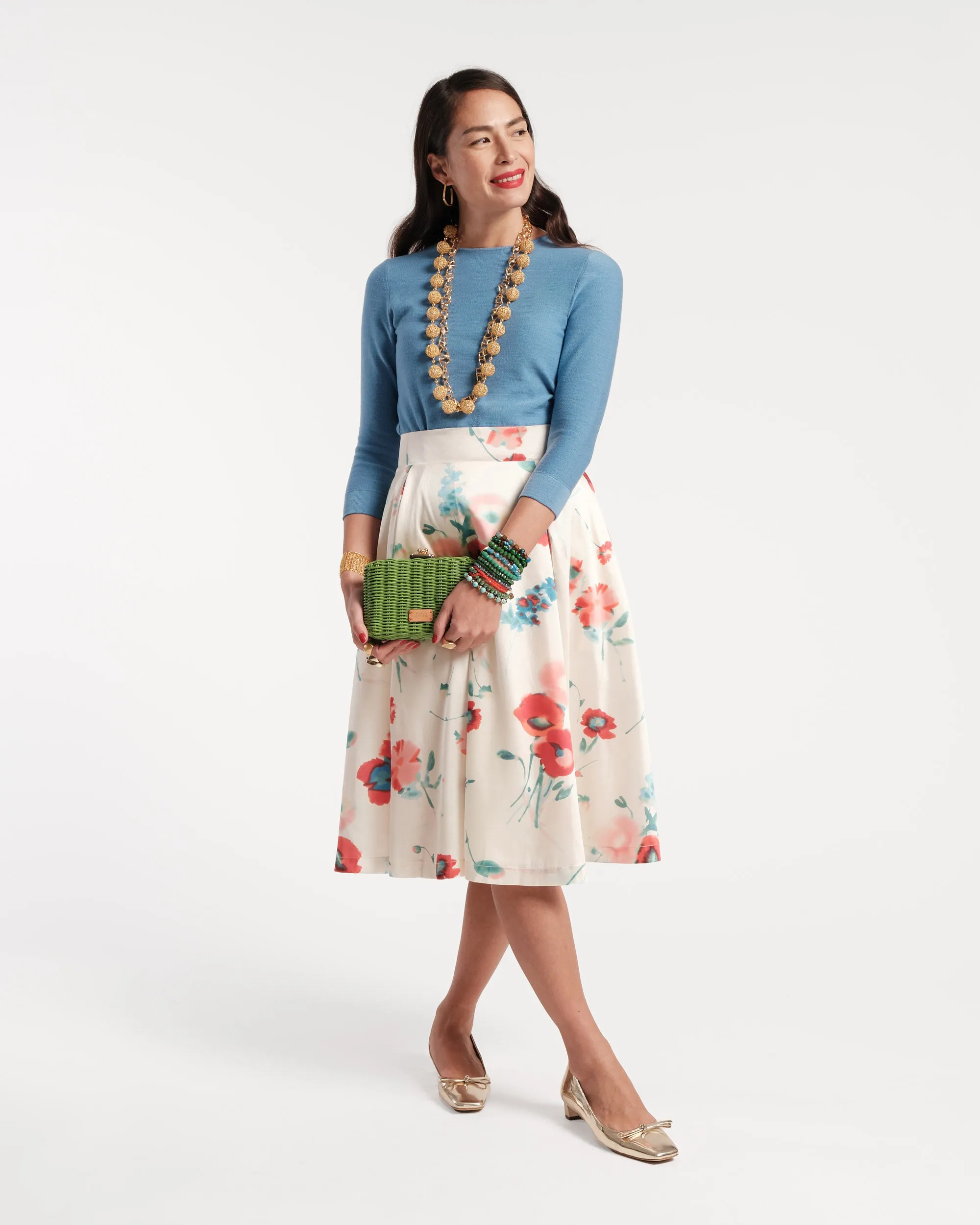 Shelley Midi Skirt Bellissima Print