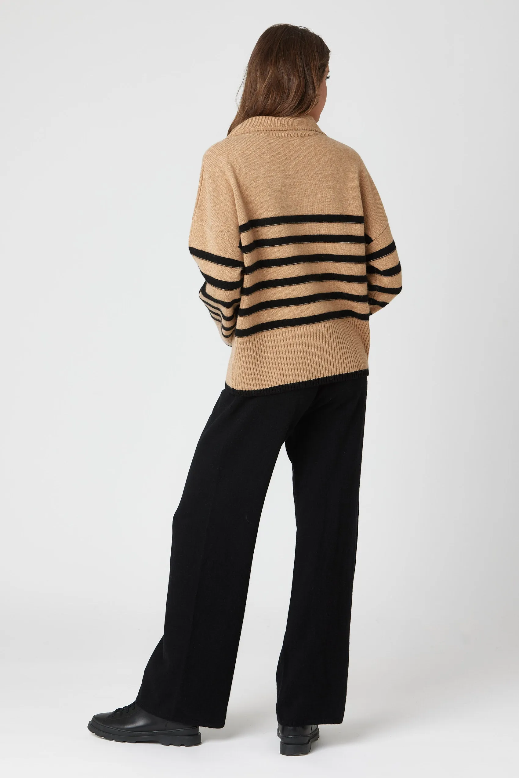 Signature Striped Polo Sweater