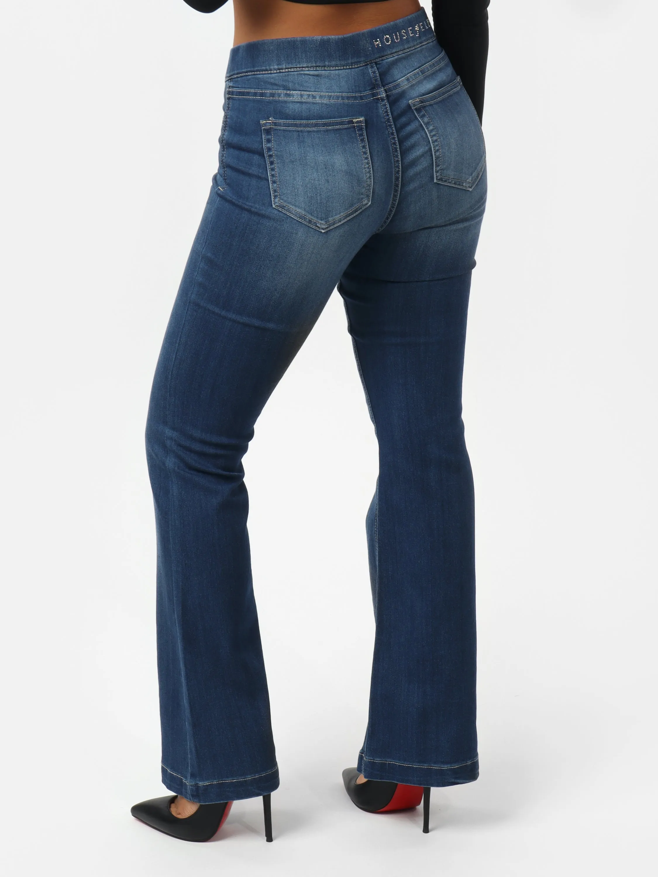 Stacey's Mid-Rise Flared Skinny Jeans
