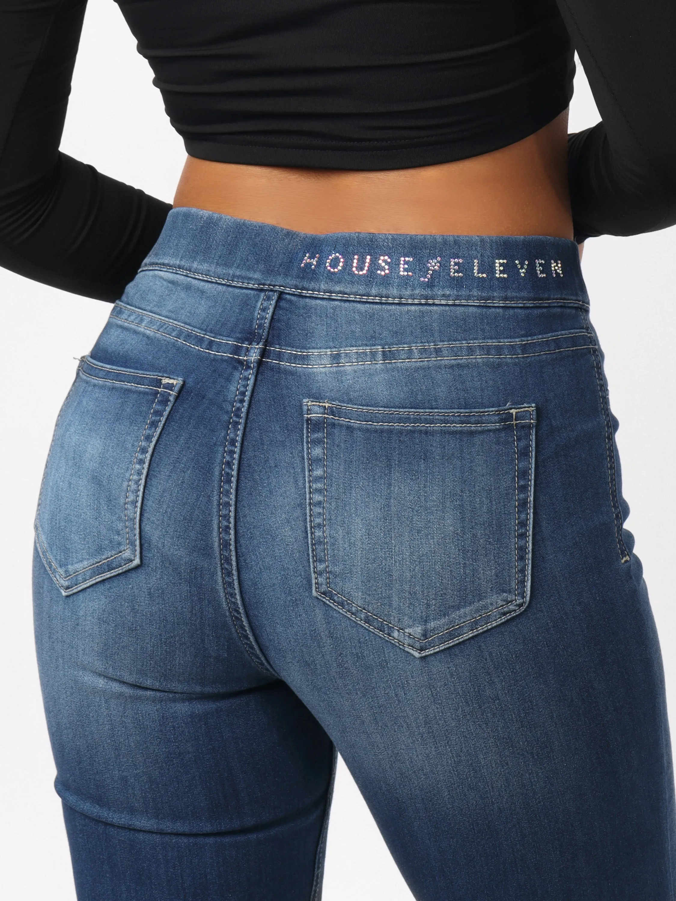Stacey's Mid-Rise Flared Skinny Jeans