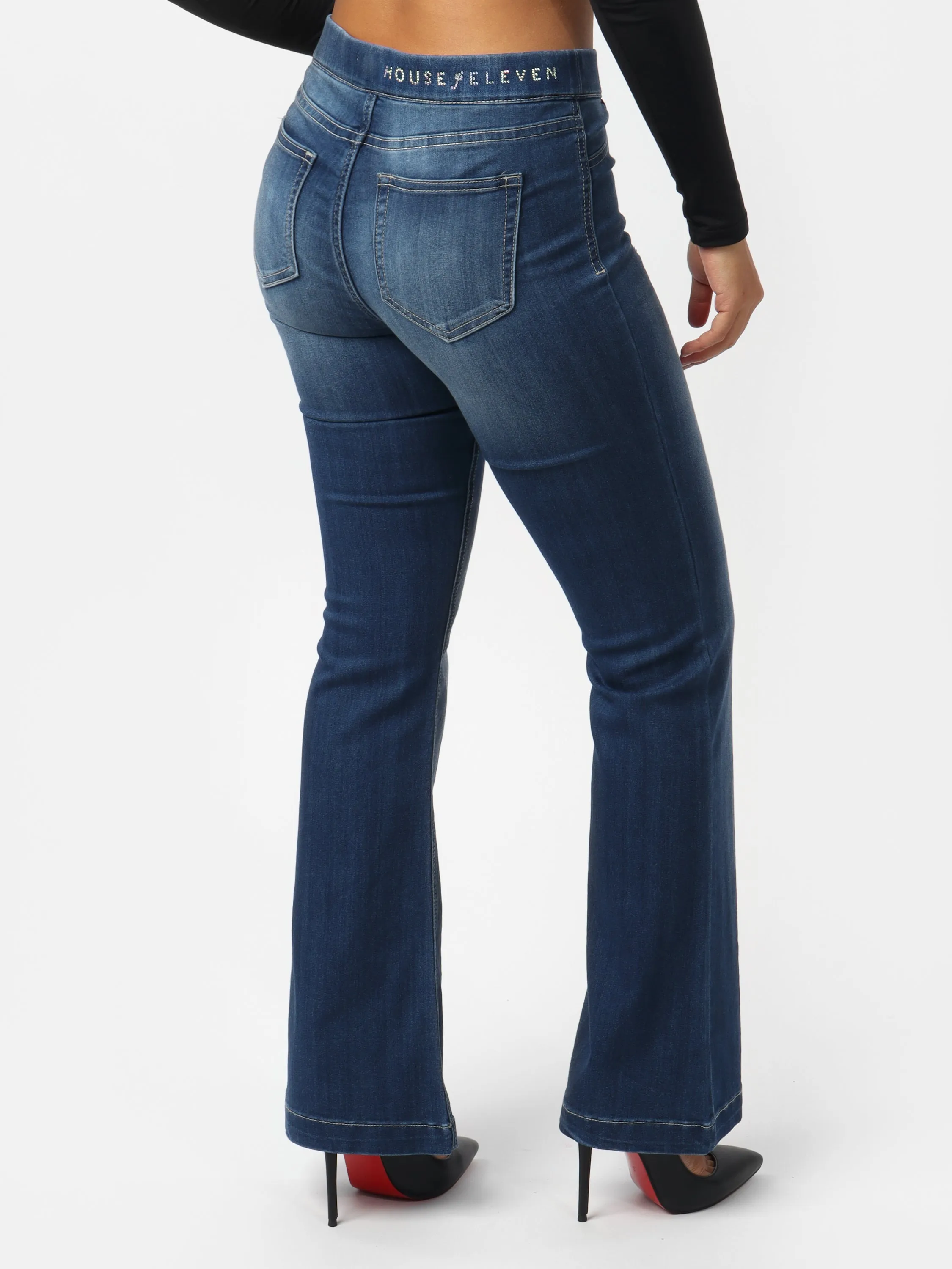 Stacey's Mid-Rise Flared Skinny Jeans
