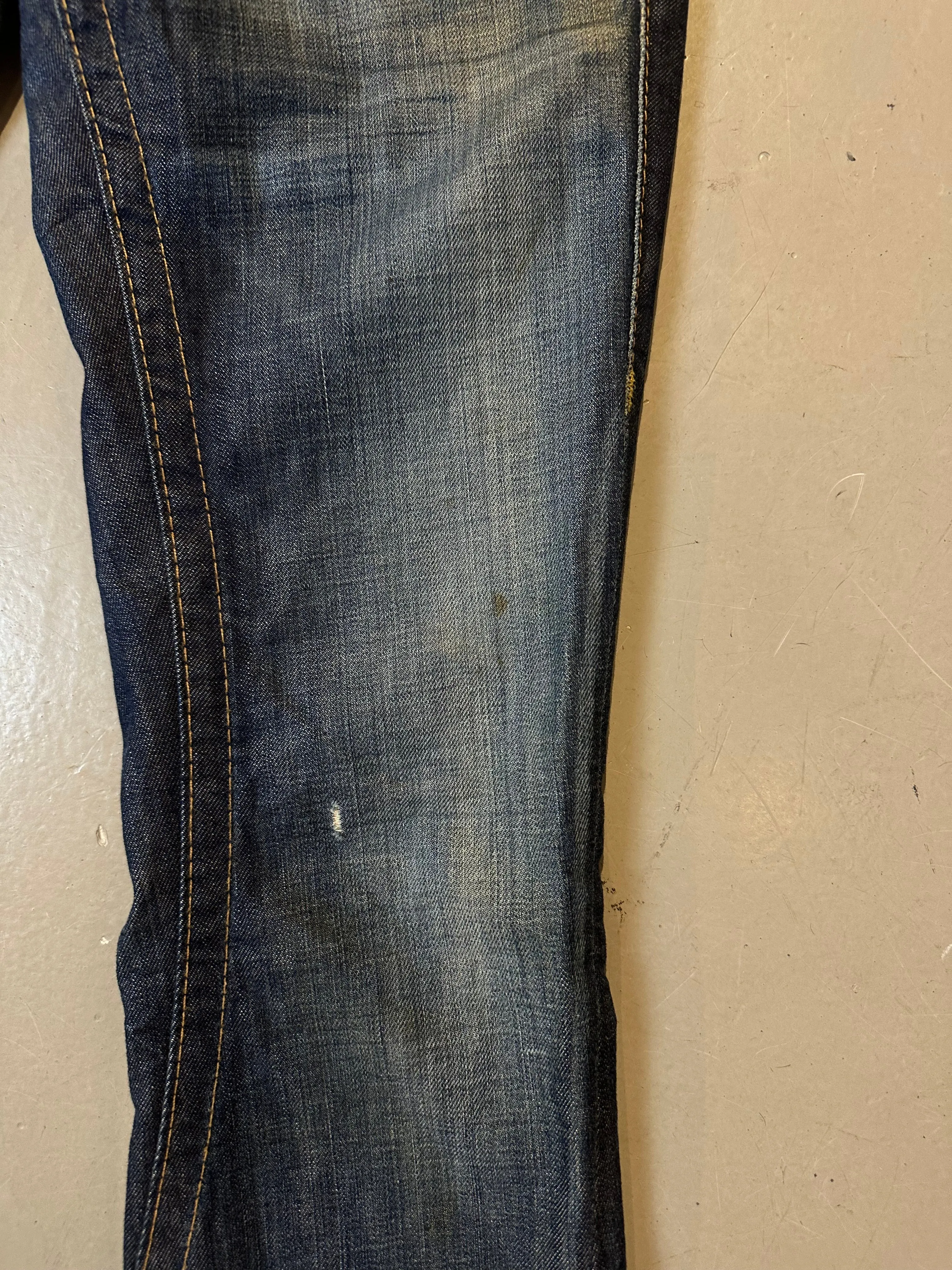 Vintage Ripped Flared True Religion Denim XS
