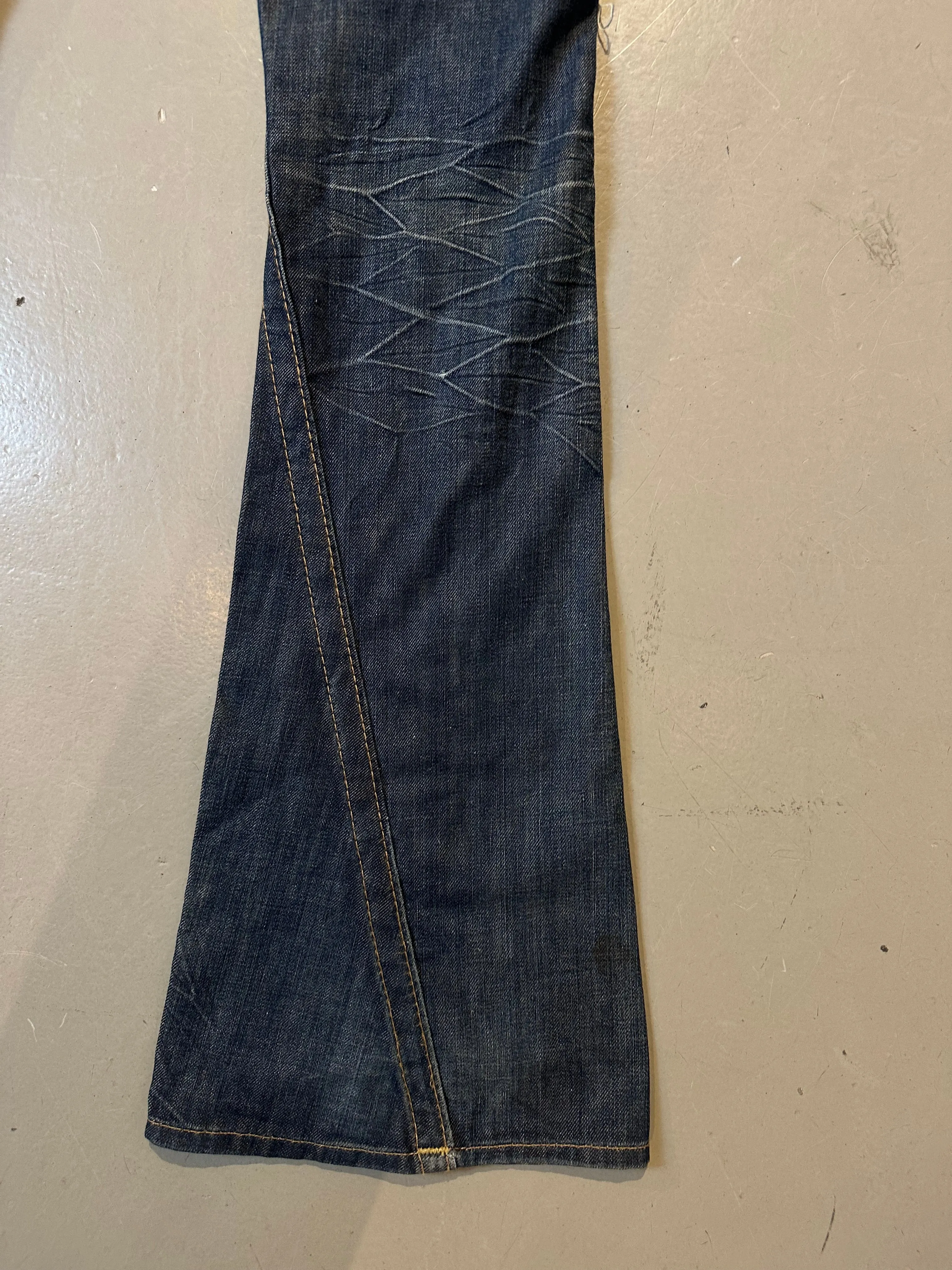 Vintage Ripped Flared True Religion Denim XS