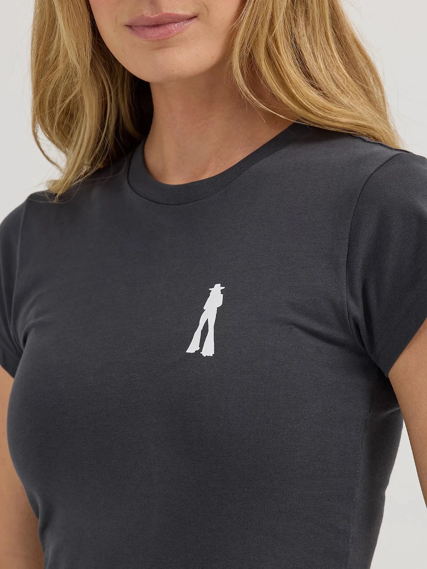 Wrangler X Lainey Wilson With Love Lainey Shrunken Band Tee In Phantom
